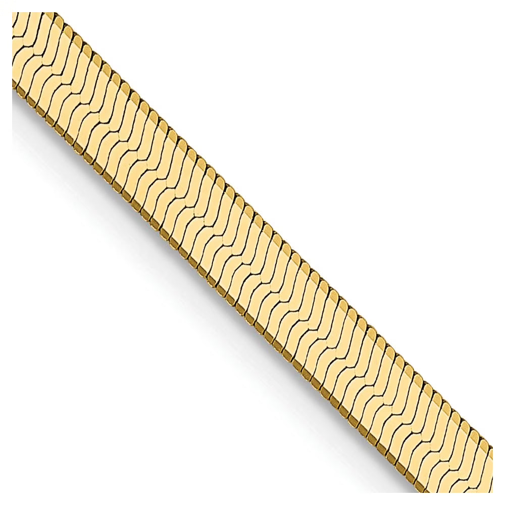 14 Karat Yellow Gold Herringbone Chain Q898
