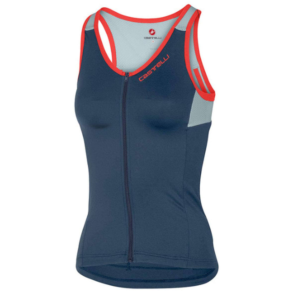Dark Steel Blue Winter Sky Top D2473