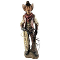 Western Cowboy Statue Hand Painted Figurine K201