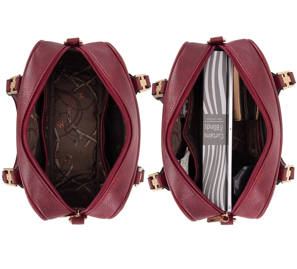 Small Top Handle Purse Crossbody Satchel Handbag Barrel Bag V326