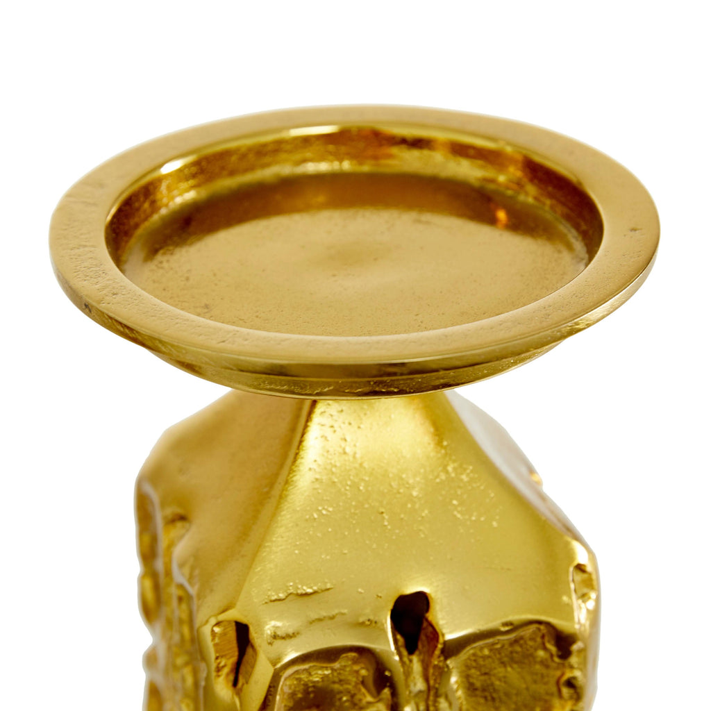 Gold Aluminum Candle Holder 19 R305306