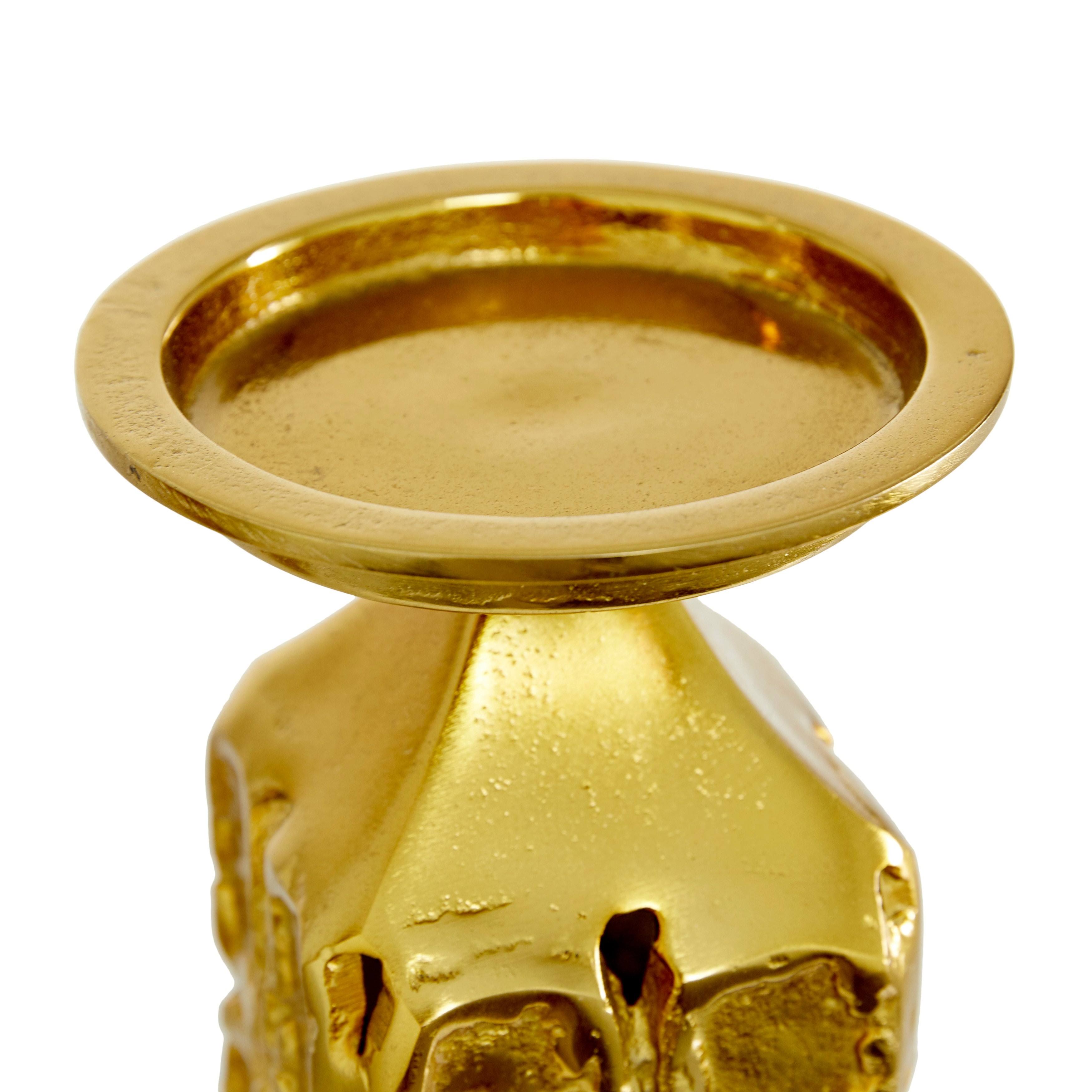 Gold Aluminum Candle Holder 19 R305306