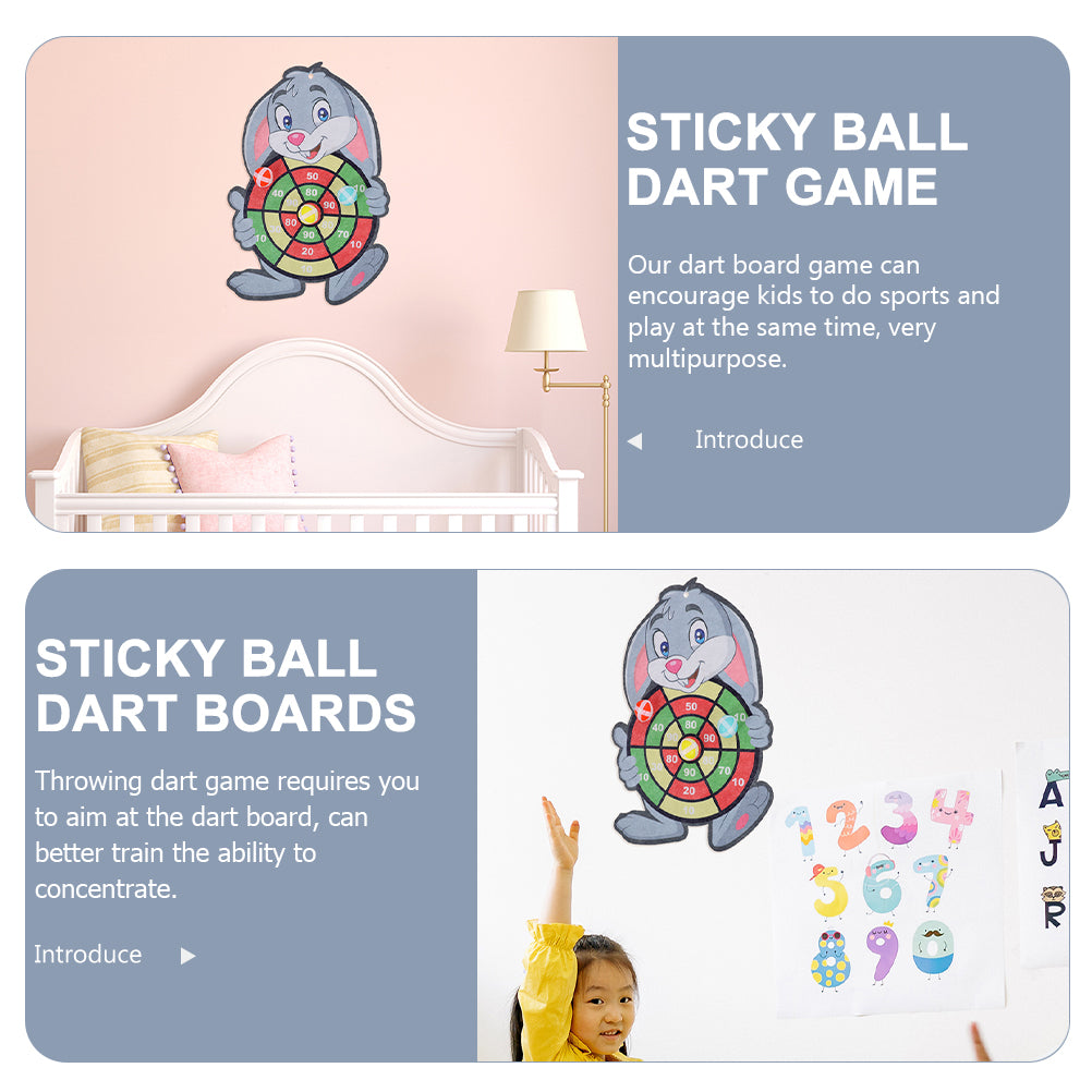 2 Sets Dart Board and Sticky Balls B85856