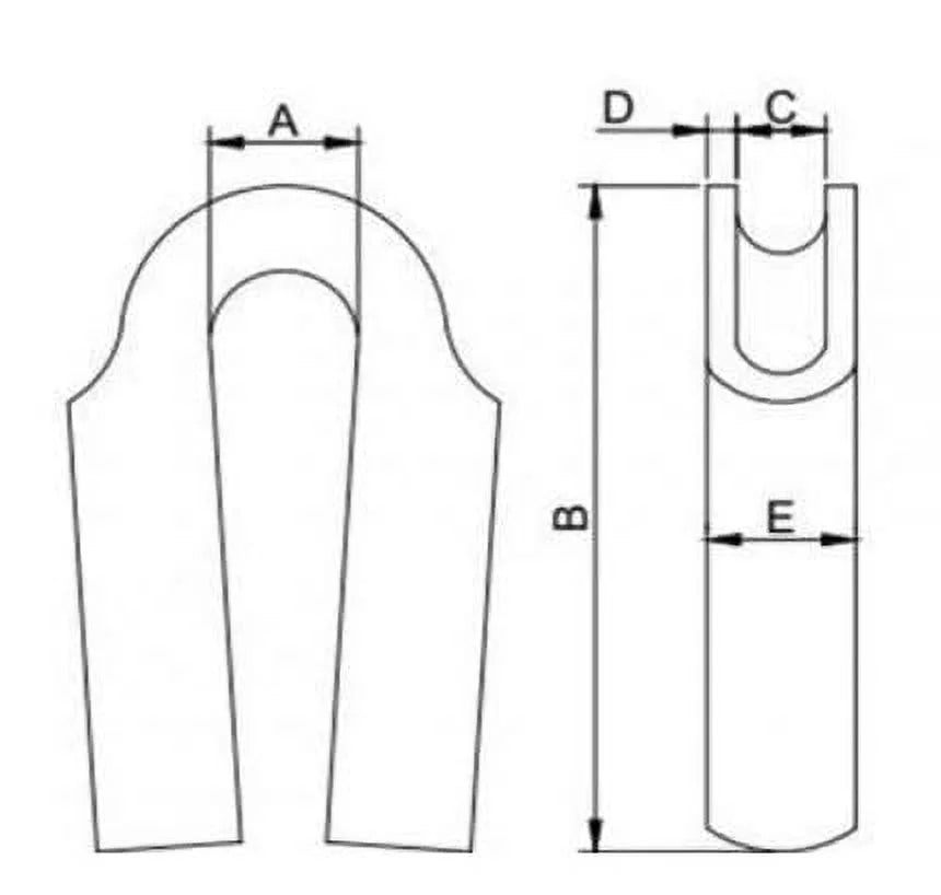 316 Stainless Steel Wire Rope Tube Thimble (14mm, 100-Pack) X5954