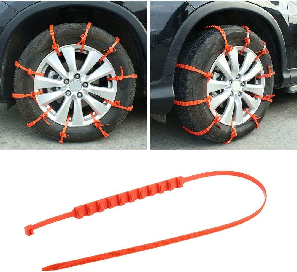 20pcs Nylon Anti-Skid Snow Tire Chains with Gloves M813123