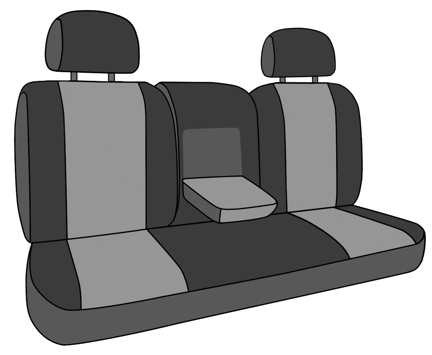 Black Insert NeoPrene Seat Covers S423485