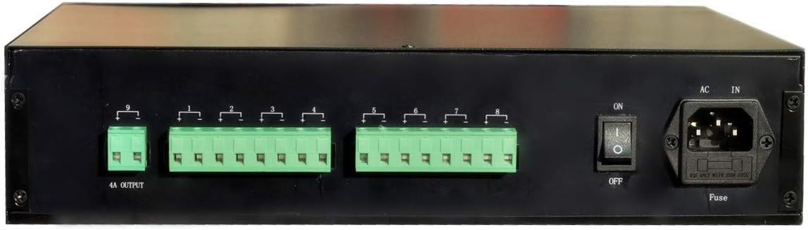 9 Channel DC12V 10 Amp CCTV Power Supply with Metal Box V23152