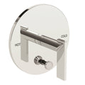 Polished Nickel Tub & Shower Diverter Plate with Handle Q537338