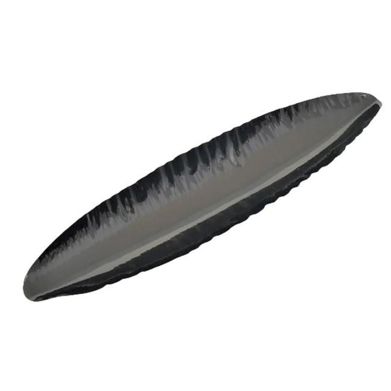 Gun Metal Finish Canoe Boat Platter B3883