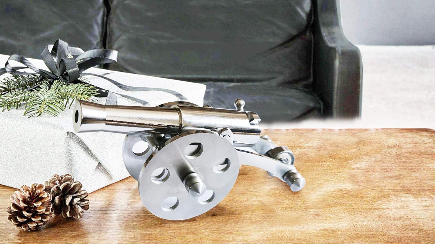 Mini Stainless Steel Cannon Model Pack of 2 Z955334