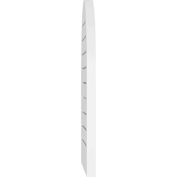 Round Top Surface Mount PVC Gable Vent with Brickmoul Z9311