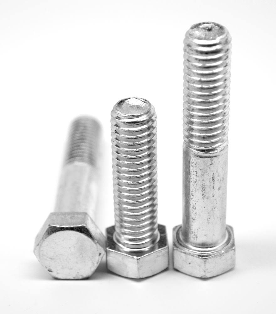 1/2x22-20 x 5x22 Fine Thread Grade 5 Hex Cap Screw - USA Medium Carbon Steel Zinc Plated I4230