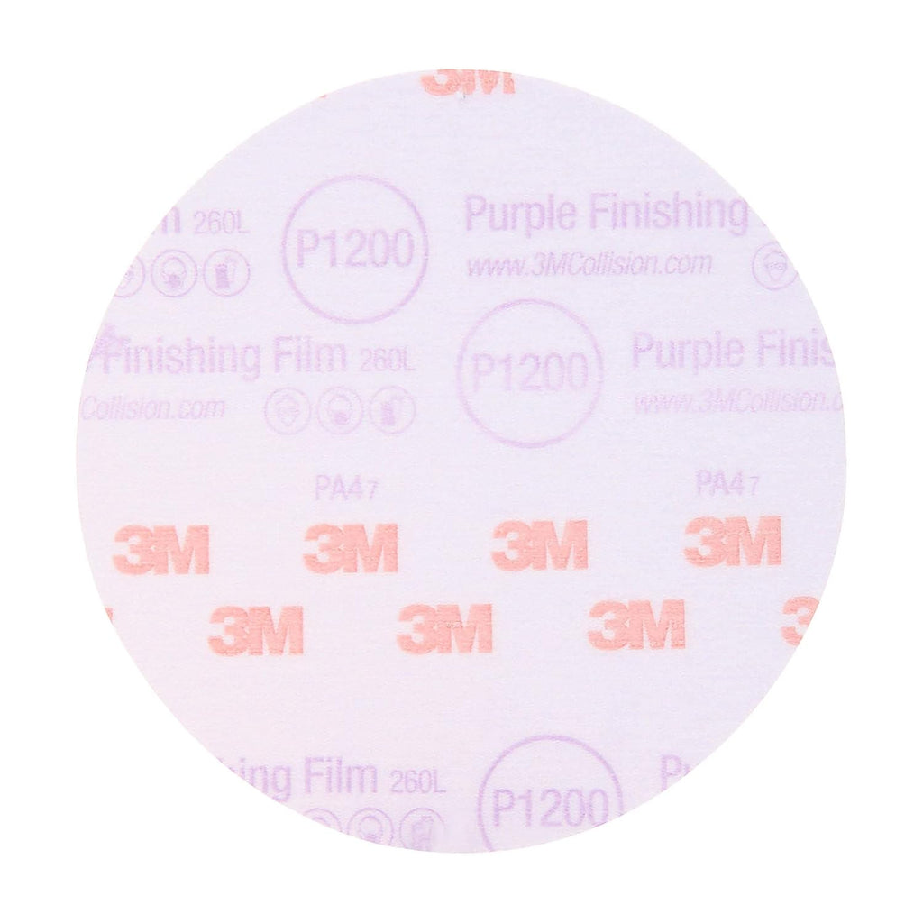 Purple Finishing Film Abrasive Disc, 6 in, P2000, 50 Discs J257