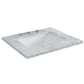 White Carrara Top Single Rectangle Sink B5144