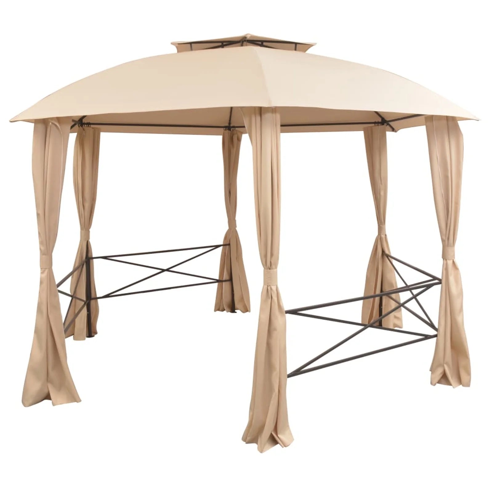 Garden Marquee Pavilion Tent with Curtains 11' 9"x8' 8" K580