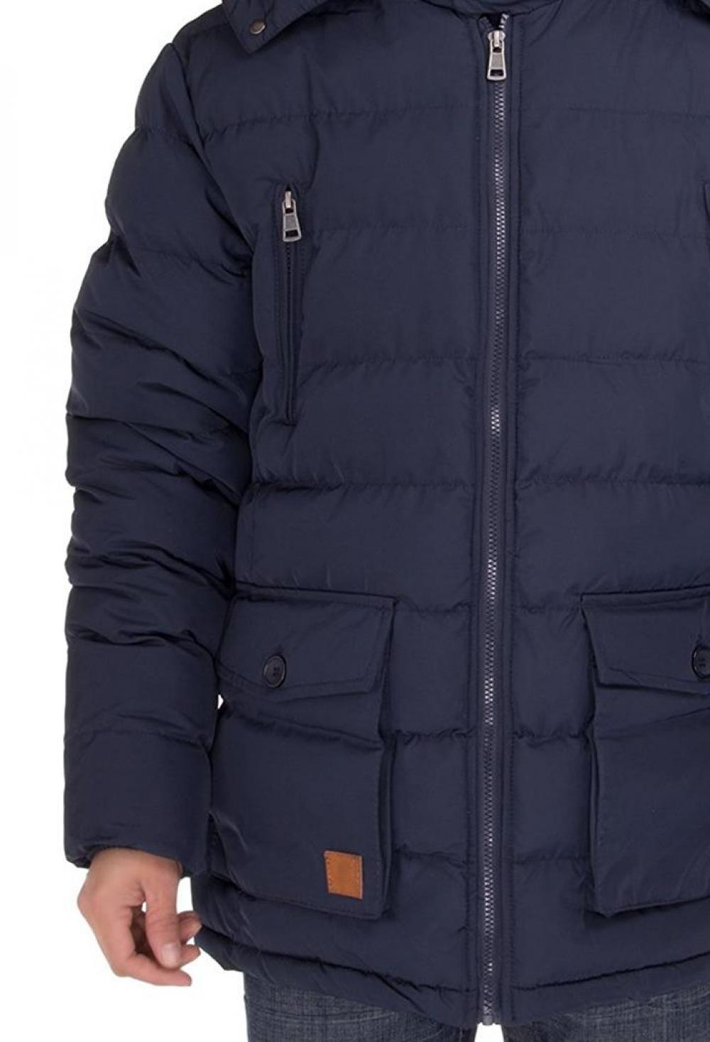 Navy Blue Thermal Padded Down Coat G597