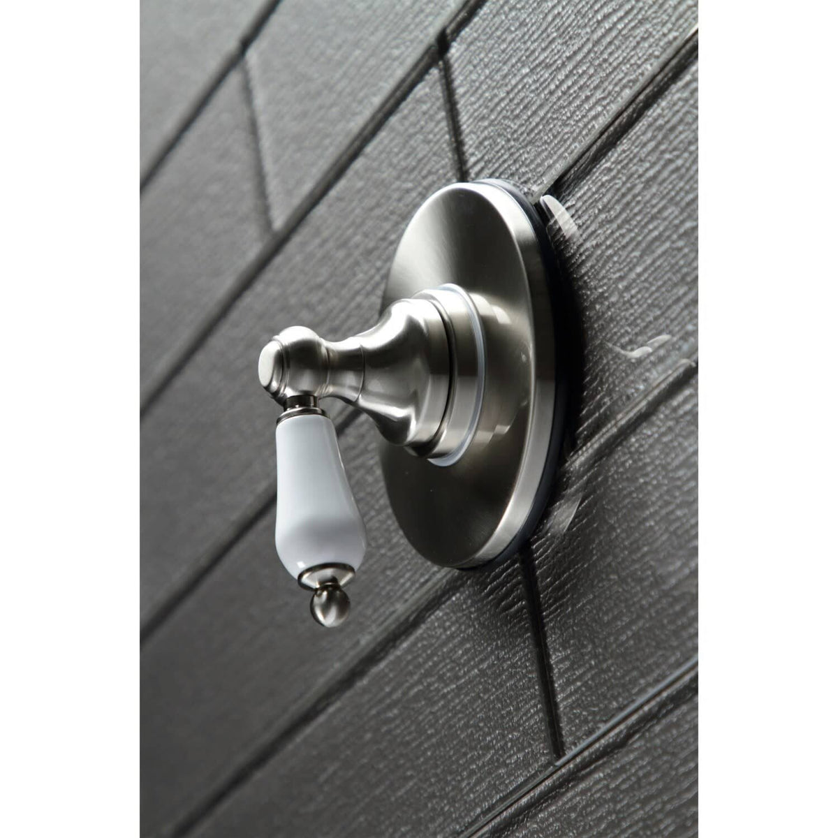 Polished Brass Three-Way Diverter Valve with Trim Kit J435356