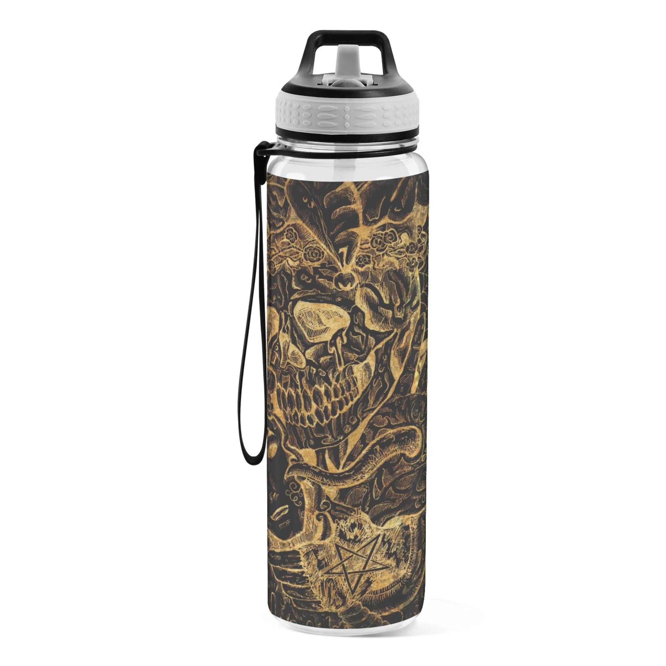 Clear 32oz Tritan Sports Water Bottle with Straw F88493