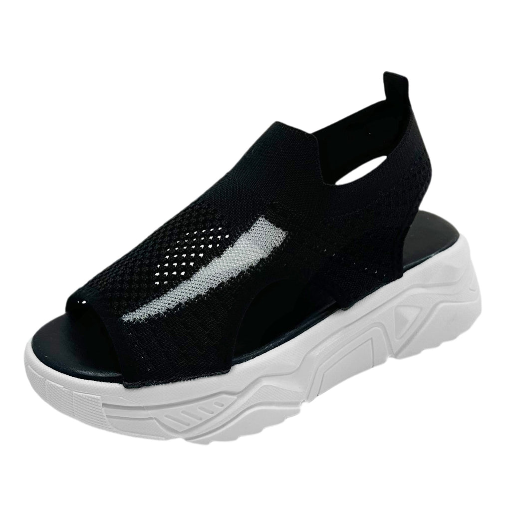 Thick Sole Wedge Fish Mouth Sandals Y315927