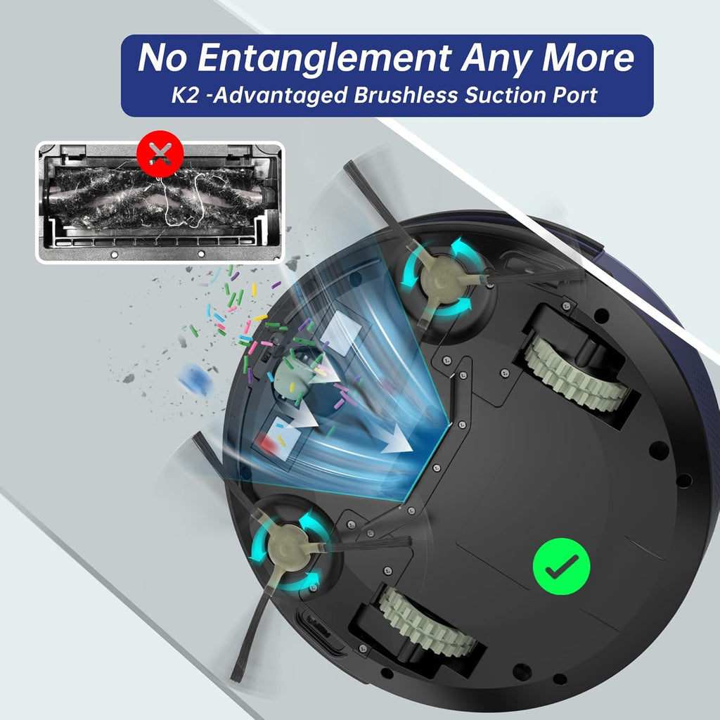 Blue Robot Vacuum Cleaner 1800 mAh Q22897