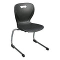 Black Cantilever Plastic Classroom Chair, Set of 2 T315