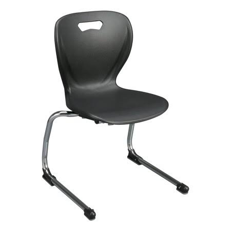 Black Cantilever Plastic Classroom Chair, Set of 2 T315