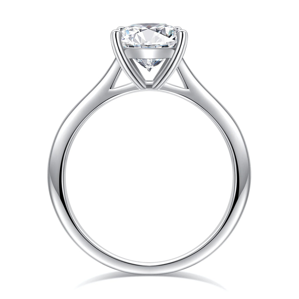1.5ct Moissanite Solitaire Engagement Ring 925 Sterling Silver Princess Cut A217912