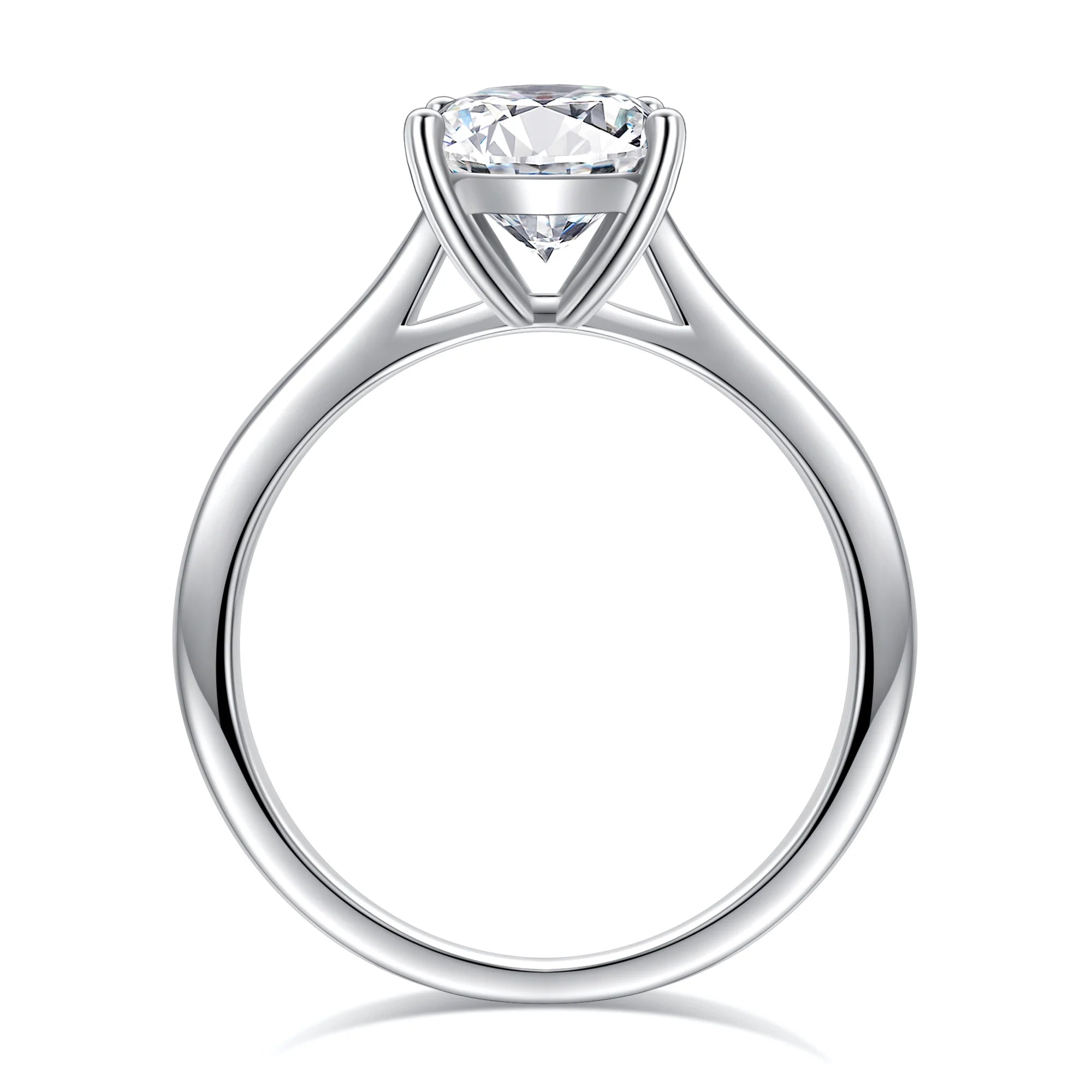 1.5ct Moissanite Solitaire Engagement Ring 925 Sterling Silver Princess Cut A217912