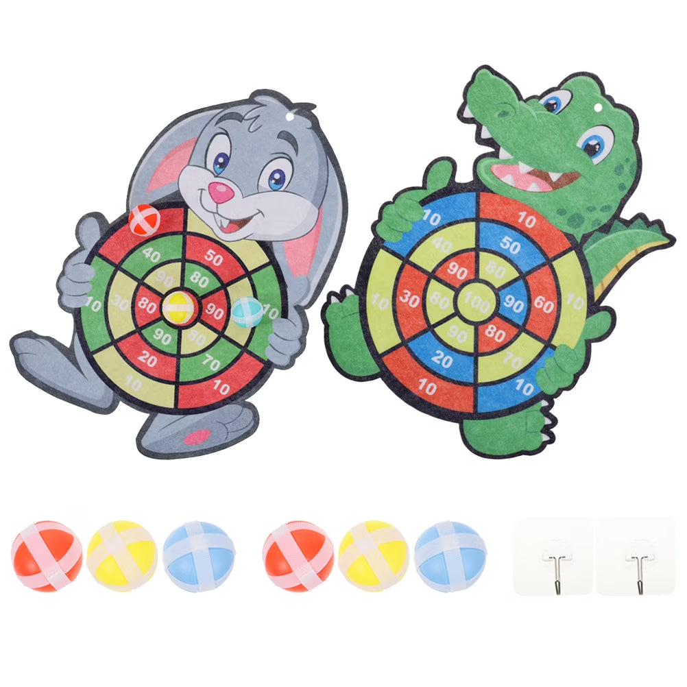 2 Sets Dart Board and Sticky Balls B85856
