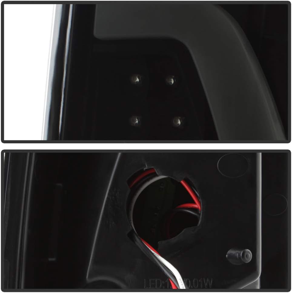 Black Smoke LED Tube Tail Lights Brake Lamps N469318