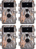 4-Pack 24MP 2304x1296P MP4 Video Trail Cameras J588