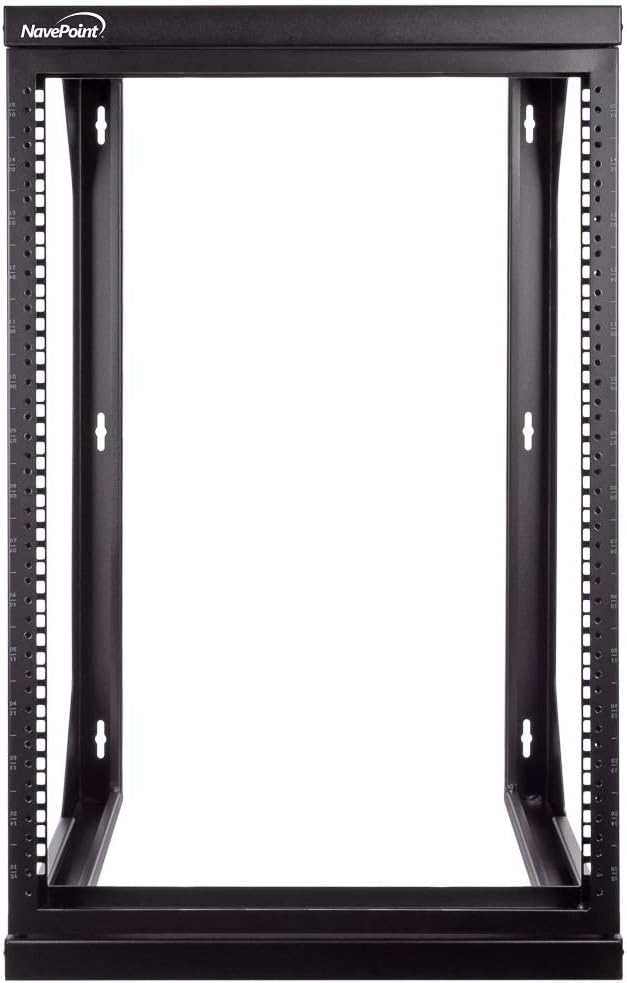 15U Wall Mount Open Frame 19 Inch Rack Black F8050