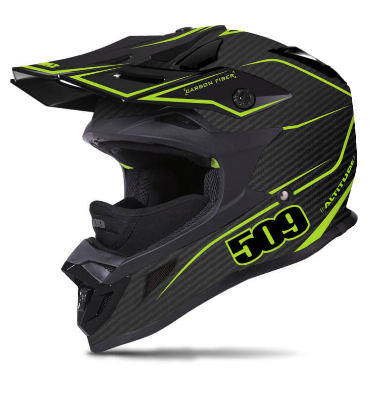 Carbon Fiber Helmet - Lime V50560