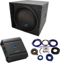 Alpine S-W8D2 Car Audio Subwoofers with Sub Box Enclosure Package G4643
