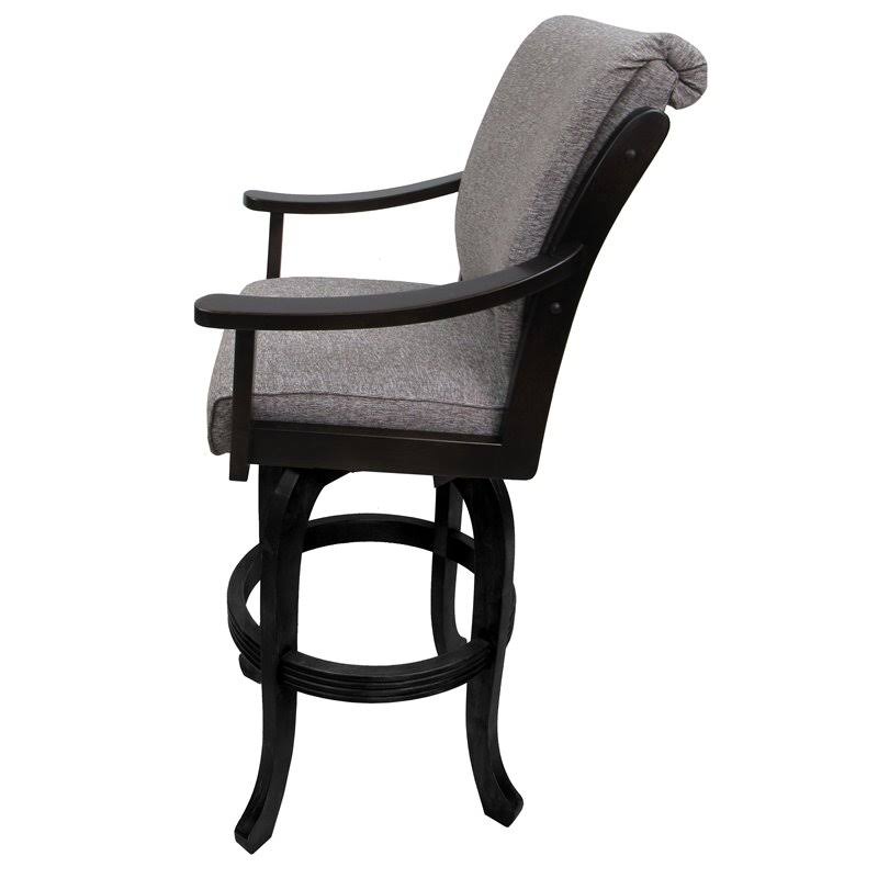 Swivel Solid Wood Bar Stool in Mojave Gray K825