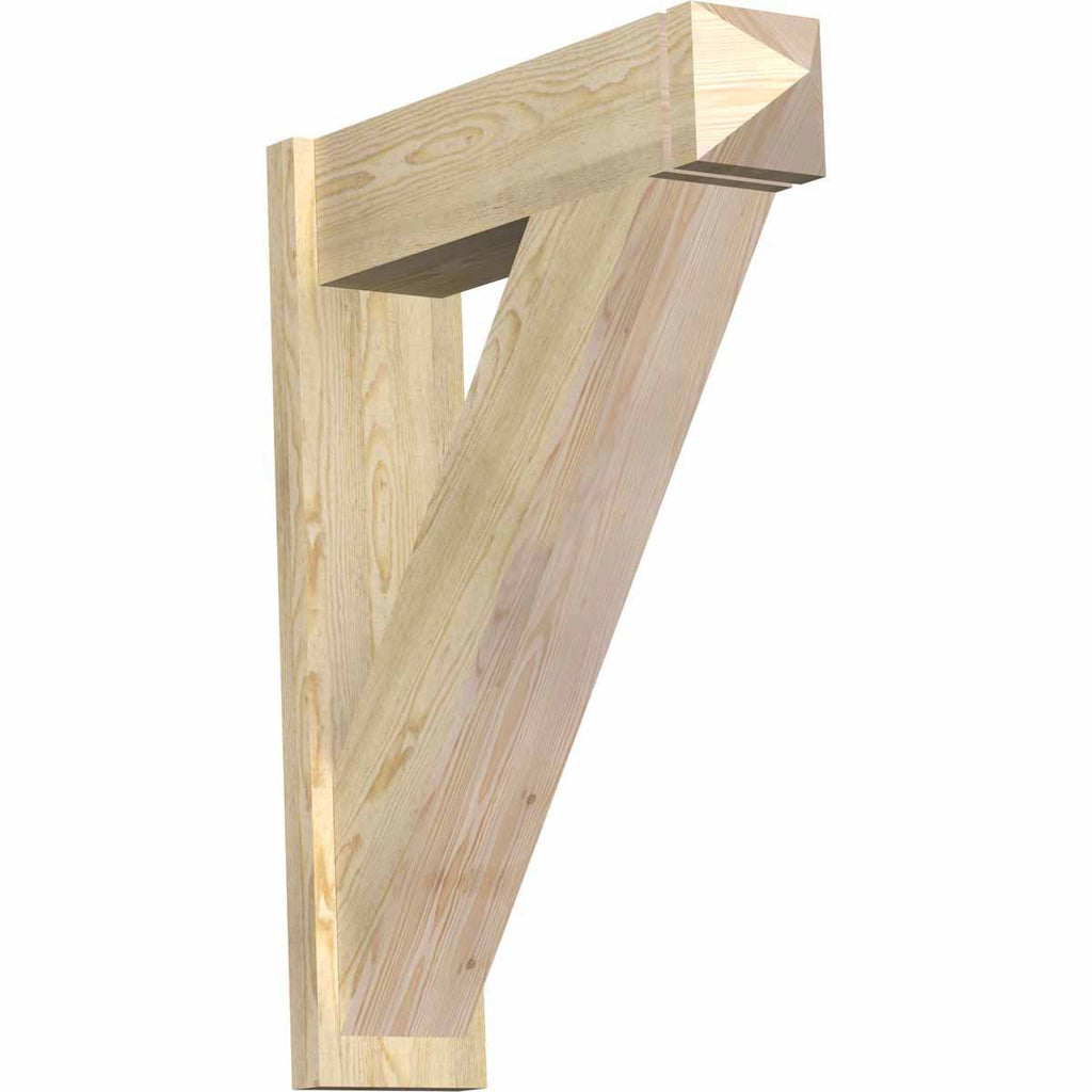 8x22W x 30x22D x 38x22H Traditional Rough Sawn Douglas Fir Outlooker M361