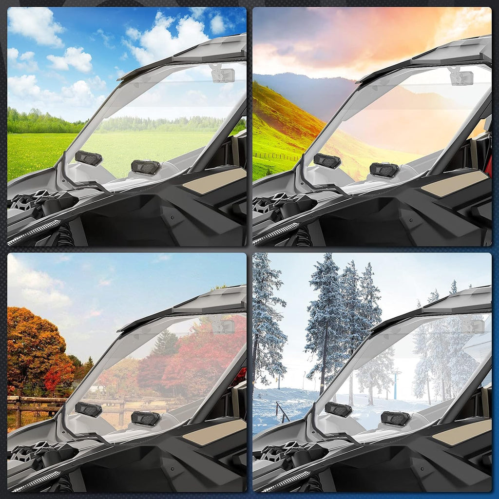UTV Windshield Vent Kit for Polycarbonate Windshield (2 PCS) H86076